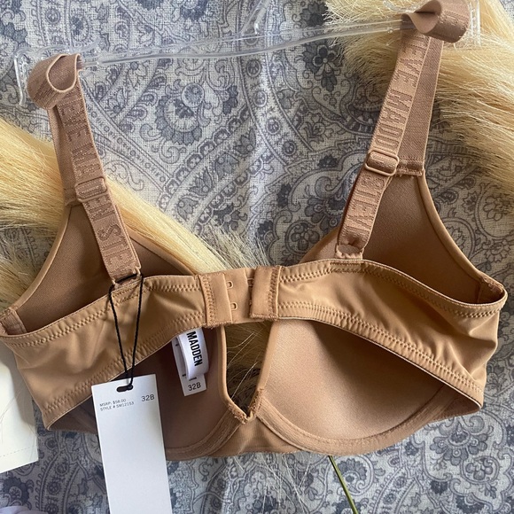 Steve Madden Women's Demi Logo-Strap T-Shirt Bra SM12153, Praline, Size 32B - Picture 5 of 5